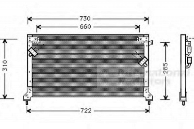 VAN WEZEL 51005040 -  Конденсатор, кондиционер